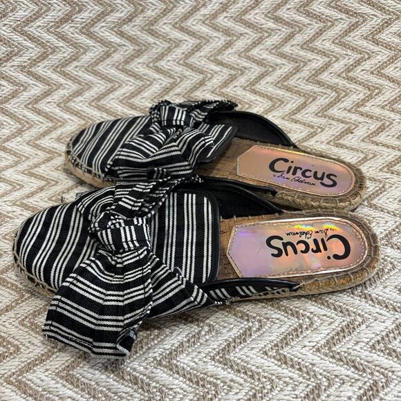 Circus by Sam Edelman Lulu Striped Bow Mules - Picture 5 of 8